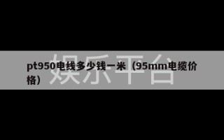 pt950电线多少钱一米（95mm电缆价格）